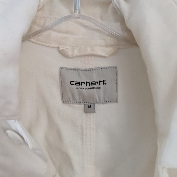 Carhartt WIP Michigan Chore Coat White Women's M Medium - Picture 3 of 6